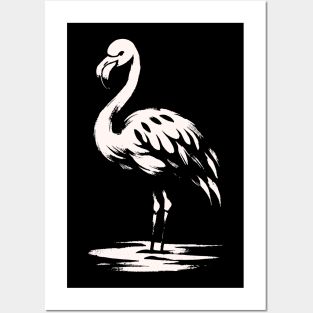 Kawaii Cool Retro Flamingo Japan Style Funny Flamingo Posters and Art